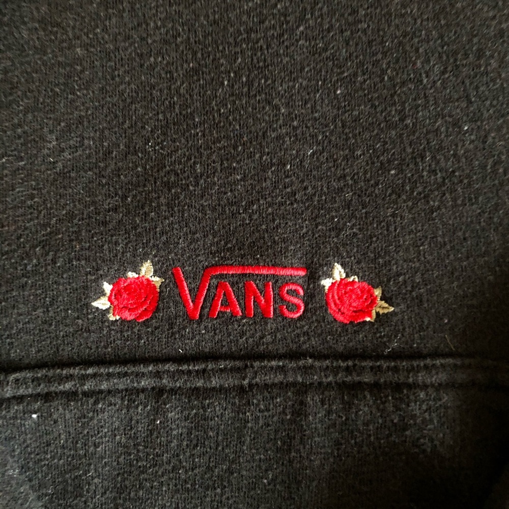 Vans hoodie with rose design